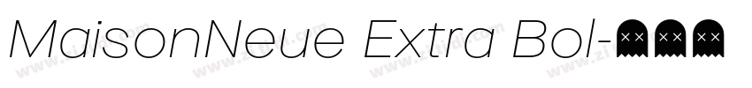 MaisonNeue Extra Bol字体转换